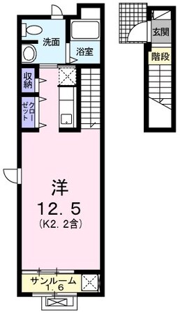 フォンターナ・ベルの物件間取画像